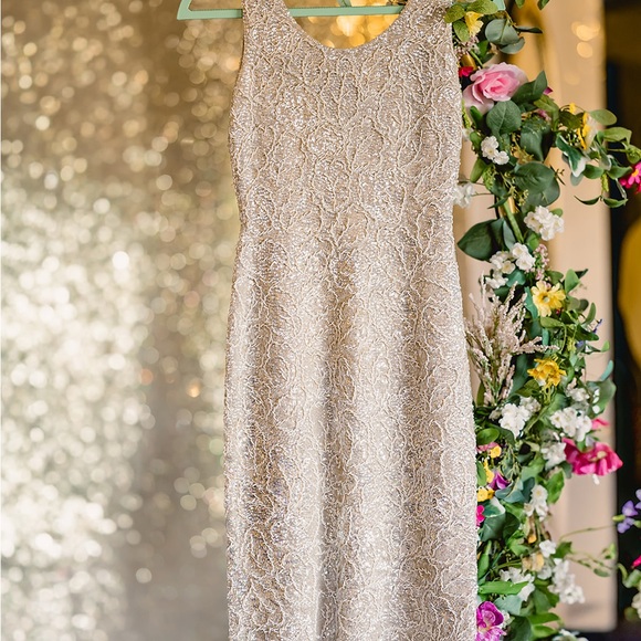 Dresses & Skirts - Elegant Cream Lace Dress